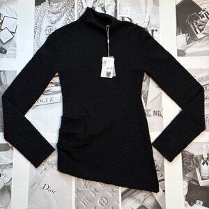 Helmut Lang Asymmetrical Turtleneck Sweater